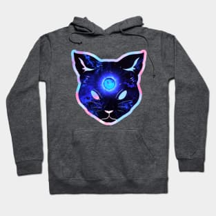 Shocking prismatic iridescent psychic cat Hoodie